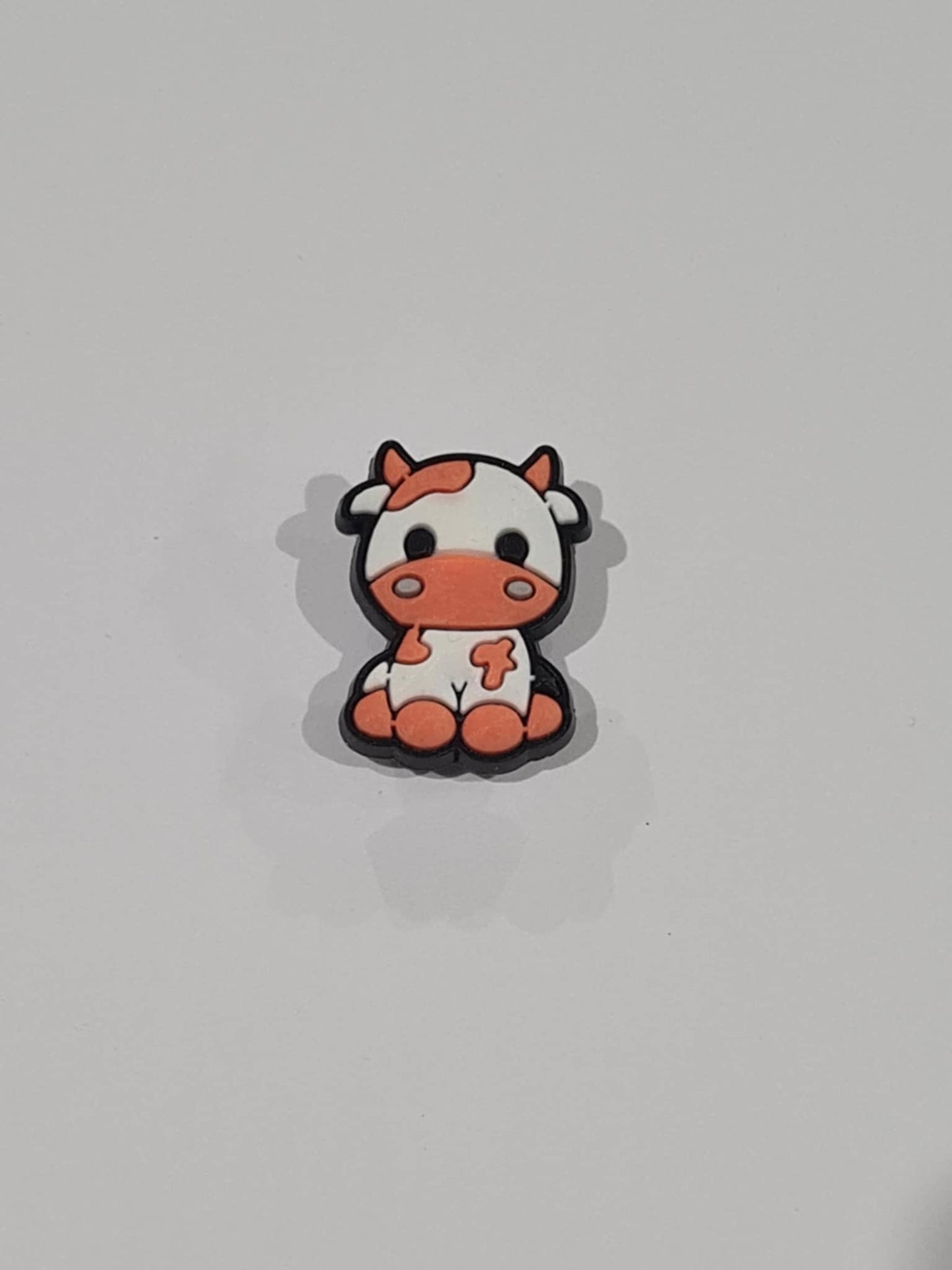 Cow 1.0 in Orange - Charm / Jib - DAPAH Creations