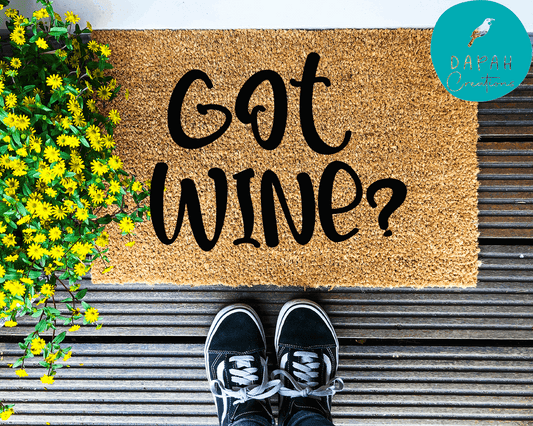 Got wine? - Coir Doormat - DAPAH Creations