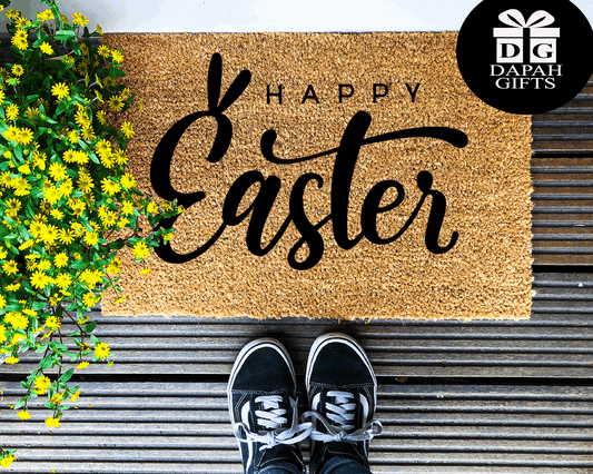 Happy Easter - Coir Doormat - DAPAH Creations