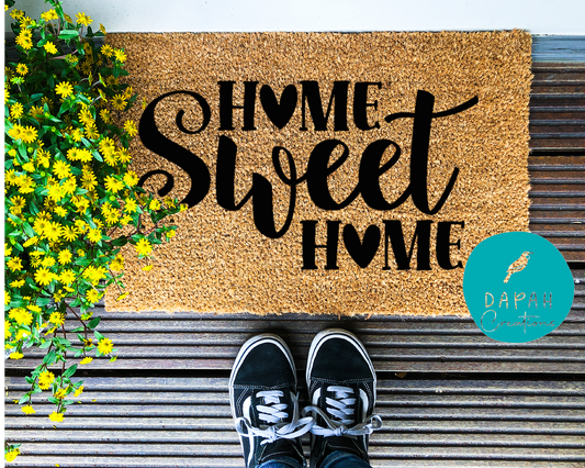 Home Sweet Home - Coir Doormat - DAPAH Creations