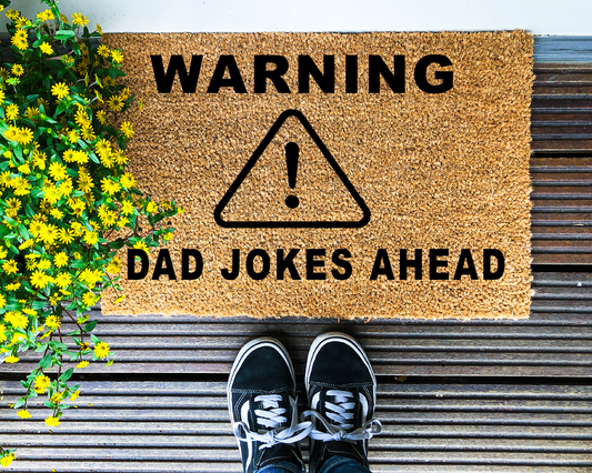 Warning Dad Jokes Ahead - Coir Doormat