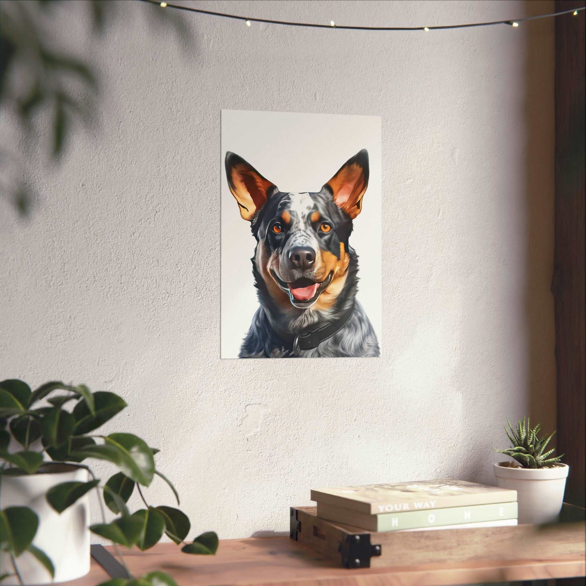 Australia Cattle Dog Water Colour Metal Wall Art - DAPAH Creations