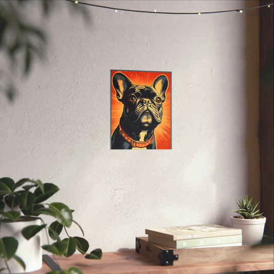 Retro French Bulldog Metal Wall Art - DAPAH Creations