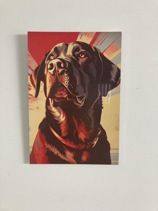 Retro Labrador Metal Wall Art - DAPAH Creations