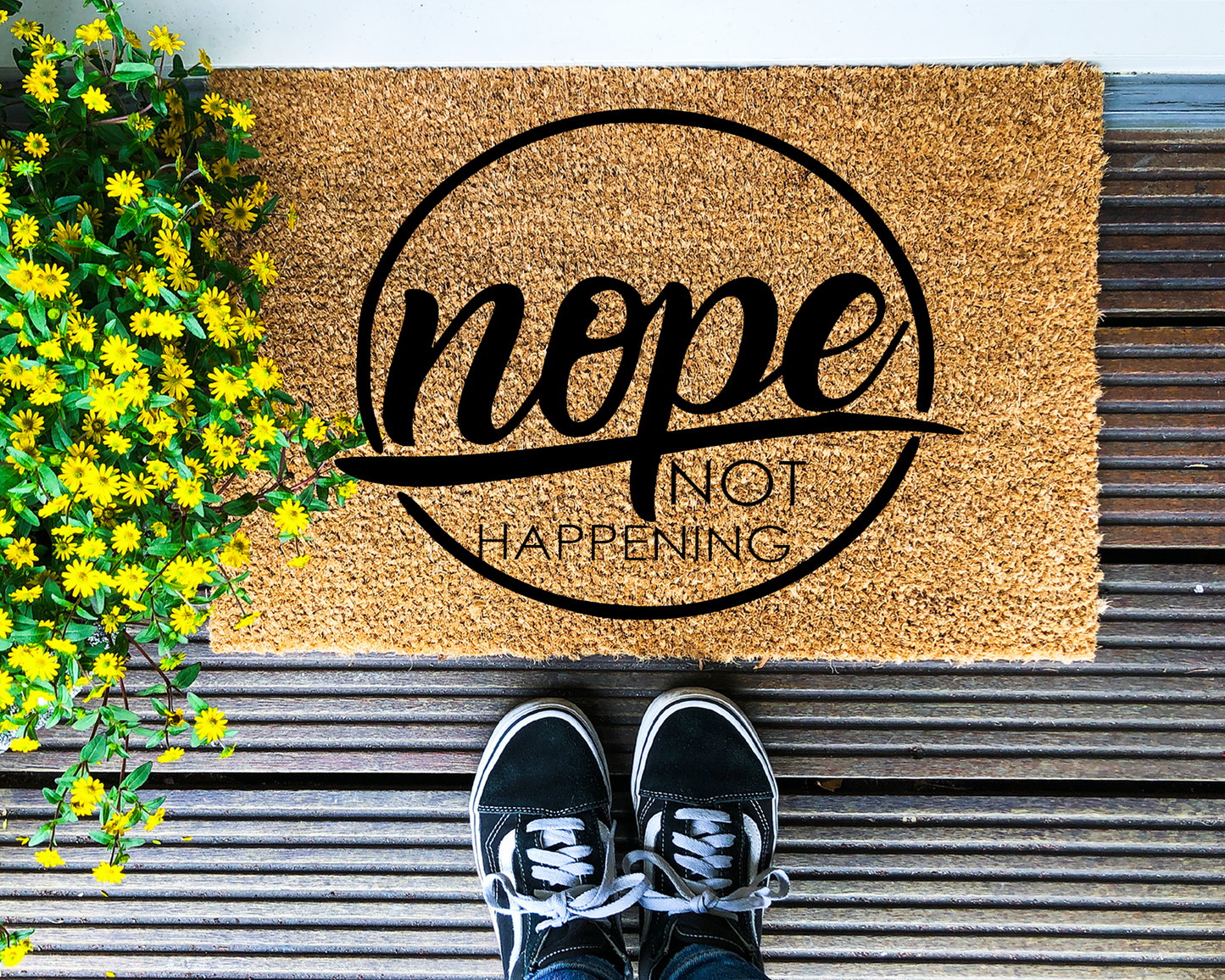 Nope, not happening - Coir Doormat