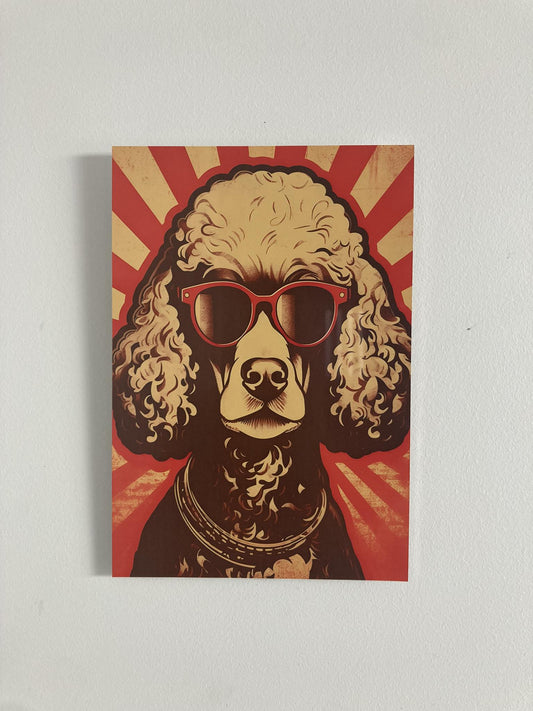 Retro Poodle Metal Wall Art - DAPAH Creations