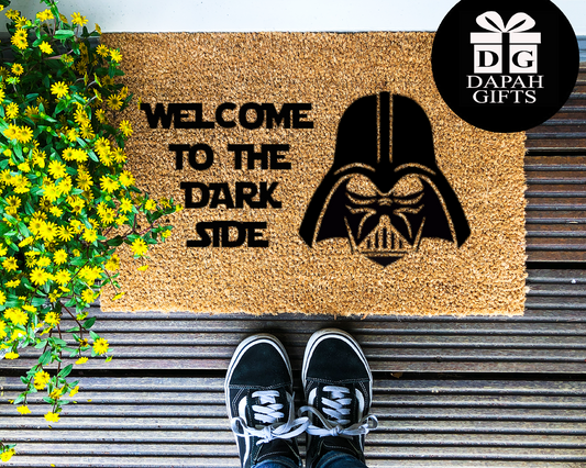 Welcome to the dark side - Coir Doormat - DAPAH Creations